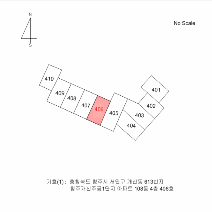 충청북도 청주시 서원구 개신동 613 청주개신주공1단지아파트 108동 4층406호 사진 2